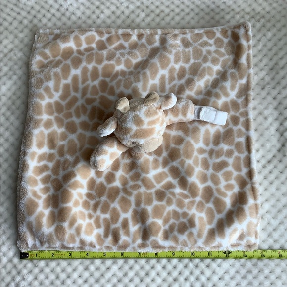 Carters Plush Giraffe Lovey Security Blanket With Pacifier Holder - Picture 6 of 10